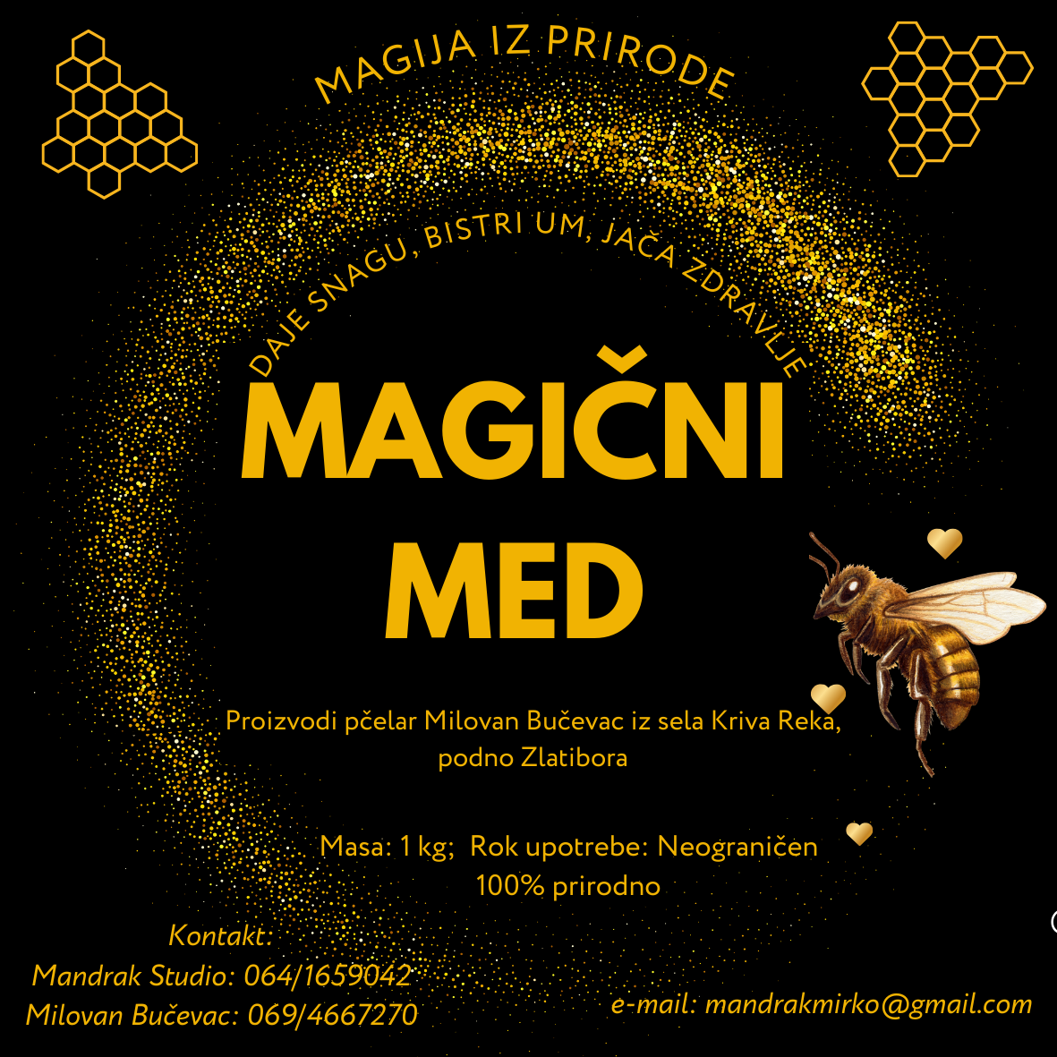 Nalepnica Magični med